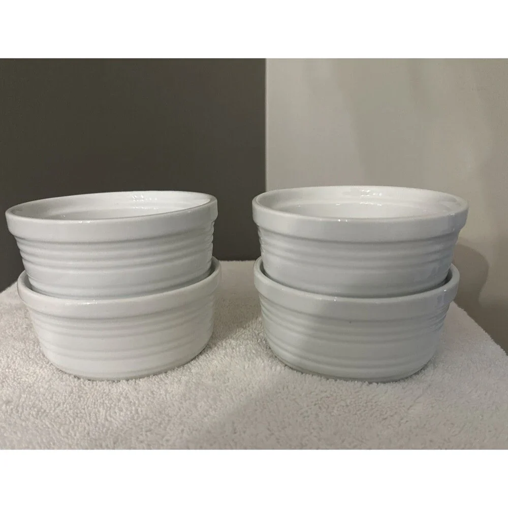Threshold™ Porcelain Ramekin – White – Set of 4 - 4.5” x 2” 8 Ounce
